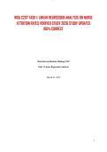 WGU C207 TASK 1&colon; LINEAR REGRESSION ANALYSIS ON NURSE ATTRITION RATES VERIFIED STUDY 2026 STUDY UPDATES 100&percnt; CORRECT