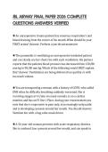 JBL AIRWAY FINAL PAPER 2026 COMPLETE QUESTIONS ANSWERS VERIFIED