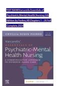TEST BANK Varcarolis&rsquo; Essentials of Psychiatric Mental Health Nursing&colon; A Communication Approach to Evidence-Based Care 5th Edition By Chyllia D Fosbre &vert; Complete Guide chapter 1-28