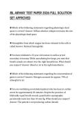 JBL AIRWAY TEST PAPER 2026 FULL SOLUTION SET APPROVED