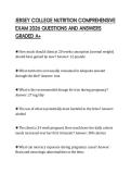 JERSEY COLLEGE NUTRITION COMPREHENSIVE EXAM 2026 QUESTIONS AND ANSWERS GRADED A&plus;