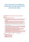 WGU D426 STUDY GUIDE&colon; KEY SQL COMMANDS AND DATABASE CONCEPTS EXPLAINED VERIFIED STUDY SET 2026 UPDATES 100&percnt; CORRECT