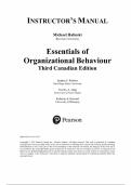 Essentials of Organizational Behaviour &ndash; Stephen P&period; Robbins &lpar;Third Canadian Edition&rpar; &vert; Complete Instructor&rsquo;s Manual &lpar;Chapters 1&ndash;14&rpar;