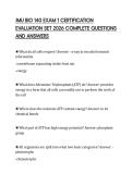 JMU BIO 140 EXAM 1 CERTIFICATION EVALUATION SET 2026 COMPLETE QUESTIONS AND ANSWERS