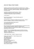 ACC 301 FINAL STUDY GUIDE