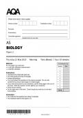 aqa as level biology paper 2 2025  exam 