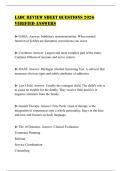 LADC REVIEW SHEET QUESTIONS 2026 VERIFIED ANSWERS