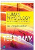 Test Bank for Human Physiology&colon; An Integrated Approach&comma; 8th Edition by Dee Unglaub Silverthorn &vert; Complete Chapters 1&ndash;26&comma; 2025 Edition