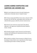 LEADING MARINES WARFIGHTING QUIZ QUESTIONS AND ANSWERS 2026