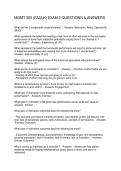 MGMT 363 &lpar;FAULK&rpar; EXAM 2 QUESTIONS & ANSWERS