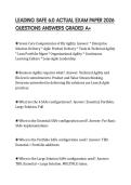 LEADING SAFE 6&period;0 ACTUAL EXAM PAPER 2026 QUESTIONS ANSWERS GRADED A&plus;