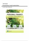 Personal Finance &ndash; Jeffry Madura &lpar;Fourth Canadian Edition&rpar; &vert; Complete Test Bank &lpar;All Chapters&rpar;