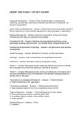 MGMT 363 EXAM 1 STUDY GUIDE