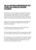 NR-602 MIDTERM COMPREHENSIVE TEST PAPER 2026 COMPLETE ANSWERS ACCURATE