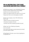 NR-602 MIDTERM FINAL STUDY GUIDE 2026 SOLVED QUESTIONS FULLY CORRECT