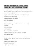 NR-602 MIDTERM PRACTICE SCRIPT UPDATED 2026 TESTED SOLUTIONS