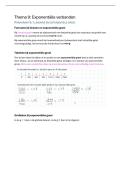 &lpar;School&rpar; examenstof Wiskunde A Havo 5 - Thema 9&colon; Exponenti&euml;le verbanden