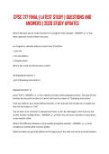 CPSC 217 FINAL &vert; LATEST STUDY &vert; QUESTIONS AND ANSWERS &vert; 2026 STUDY UPDATES