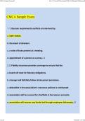 CMCA Sample Exam NEWEST 2026&sol;2027 ACTUAL EXAM COMPLETE QUESTIONS AND CORRECT DETAILED ANSWERS &lpar;VERIFIED ANSWERS&rpar; &vert;ALREADY GRADED A&plus;&vert;&vert;BRAND NEW&excl;&excl;