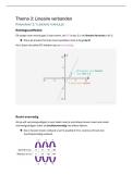 &lpar;School&rpar; examenstof Wiskunde A Havo 4&sol;5 - Thema 3&colon; lineaire verbanden