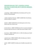 PATHOPHYSIOLOGY TEST 1 MULTIPLE CHOICE SECTION 70 QUESTIONS WITH VERIFIED ANSWERS 2025&sol;2026&comma;100&percnt;CORRECT