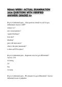 NU665 WEEK 1 ACTUAL EXAMINATION 2026 QUESTIONS WITH VERIFIED ANSWERS GRADED A&plus;