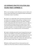 LEO ENTRANCE PRACTICE SOLUTION 2026 SOLVED ITEMS CONFIRMED A&plus;