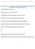 BIOL 400 Lab Practical I Questions and Answers &lpar;100 &percnt;Score&rpar; Latest Updated  2026 Answers &vert; With Expert Solutions