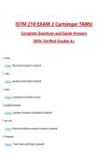 ISTM 210 EXAM 2 Curtsinger TAMU 2026 &vert; Questions with 100&percnt; Correct Answers Complete &vert; Updated 2026 &sol; 2027 Verified by Experts