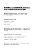 NU671 FINAL CERTIFICATION REVIEW SET 2026 ANSWERS GUARANTEED PASS