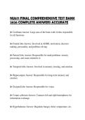NU671 FINAL COMPREHENSIVE TEST BANK 2026 COMPLETE ANSWERS ACCURATE
