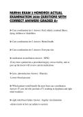 NUR195 EXAM 2 HONDROS ACTUAL EXAMINATION 2026 QUESTIONS WITH CORRECT ANSWERS GRADED A&plus;