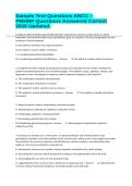 Sample Test Questions ANCC &ndash; PMHNP Questions Answered Correct 2026 Updated&period;