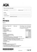 aqa as level physics paper 2 2025 exam 