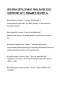 LIFE-SPAN DEVELOPMENT FINAL PAPER 2026 QUESTIONS WITH ANSWERS GRADED A&plus;