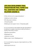 LIFE SPAN DEVELOPMENT FINAL STRAIGHTERLINE FINAL PAPER 2026 FULL QUESTIONS AND CORRECT SOLUTIONS GRADED A&plus;