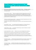 Final PMHNP Comprehensive Test Questions with Solved Solutions 2026 Updated&period;