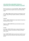 WGU PATHO PRE ASSESSMENT REVIEW 50 QUESTIONS WITH VERIFIED ANSWERS 2025&sol;2026&comma;100&percnt;CORRECT
