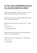 ATT TEST 2 2026 COMPREHENSIVE EXAM SET FULL SOLUTION GUIDE 100&percnt; CORRECT