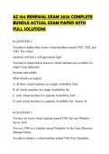 AZ 104 RENEWAL EXAM 2026 COMPLETE BUNDLE ACTUAL EXAM PAPER WITH FULL SOLUTIONS