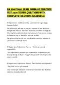 BA 300 FINAL EXAM ROMANO PRACTICE TEST 2026 TESTED QUESTIONS WITH COMPLETE SOLUTIONS GRADED A