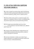 FL CDR ACTUAL PAPER 2026 QUESTIONS SOLUTIONS GRADED A&plus;