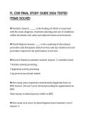 FL CDR FINAL STUDY GUIDE 2026 TESTED ITEMS SOLVED