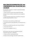 BCAT PRACTICE EXAMINATION TEST 2026 COMPREHENSIVE Q&A COLLECTION 100&percnt; ACCURATE