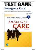 Test Bank -  Emergency Care&lbrace; 14th Edition &rcub;by Daniel Limmer&comma; Michael F&period; O'Keefe &vert; All Chapters &period;