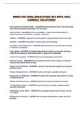 BMGT110F FINAL EXAM STUDY SET WITH 100&percnt; CORRECT SOLUTIONS&excl;&excl;