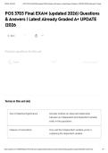 POS 3703 Final EXAM &lpar;updated 2026&rpar; Questions & Answers &vert; Latest Already Graded A&plus; UPDATE &vert;2026
