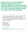 MENTAL  HEALTH ATI TEST BANK EXAM  2026&vert;&vert;MOST RECENT EXAM  ACTUAL  COMPLETE FREQUENTLY MOST TESTED REAL  EXAM QUESTIONS AND VERIFIED SOLUTIONS &vert;  GET IT 100&percnt; ACCURATE&excl;&excl; ALREADY GRADED  A&plus; &vert; NEWEST EXAM &vert; JUST RELEASED&excl;&excl; 