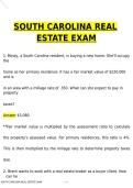 SOUTH CAROLINA REAL ESTATE EXAM