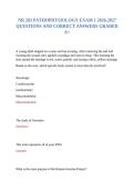 NR 283 PATHOPHYSIOLOGY EXAM 1 2026-2027 QUESTIONS AND CORRECT ANSWERS GRADED A&plus;